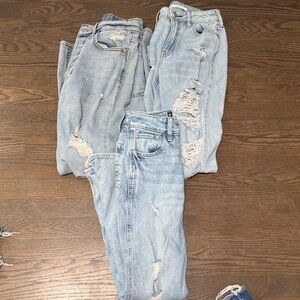 Light Wash Distressed Jeans bundle woman's 0&00